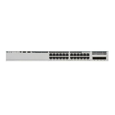 C9200L-24P-4G-E, switch Cisco Catalyst 9200L, 24 porte PoE+/4 uplink 1G/Elementi essenziali per la rete