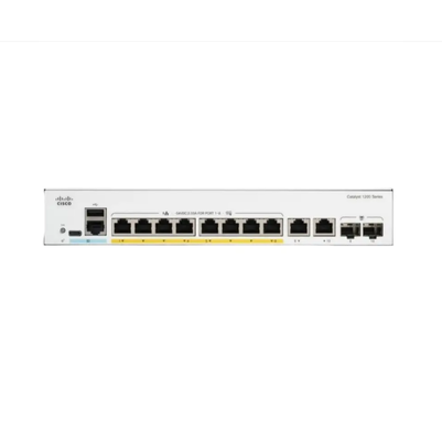 Switch Gigabit Ethernet a 8 porte Cisco C1200-8T-E-2G Catalyst serie 1200 con 2 uplink SFP