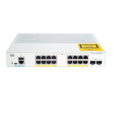 Switch gestito Cisco C1000-16T-2G-L Catalyst 1000 Gigabit Ethernet a 16 porte con 2 uplink Gigabit SFP | Switch di rete aziendale