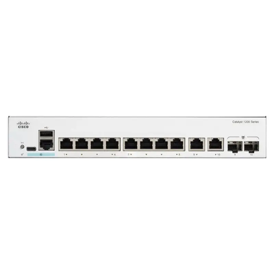 Switch Gigabit PoE+ a 8 porte Cisco C1300-8FP-2G Catalyst 1300 con 2 uplink combinati GE
