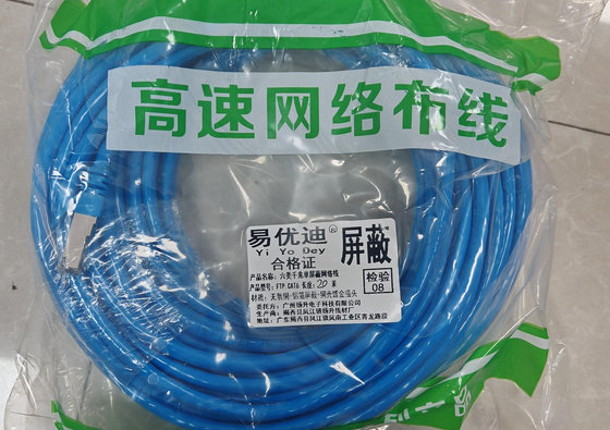 Cavo di rete FTP CAT6 schermato, 15m, 250MHz, con connettori RJ45 placcati oro
